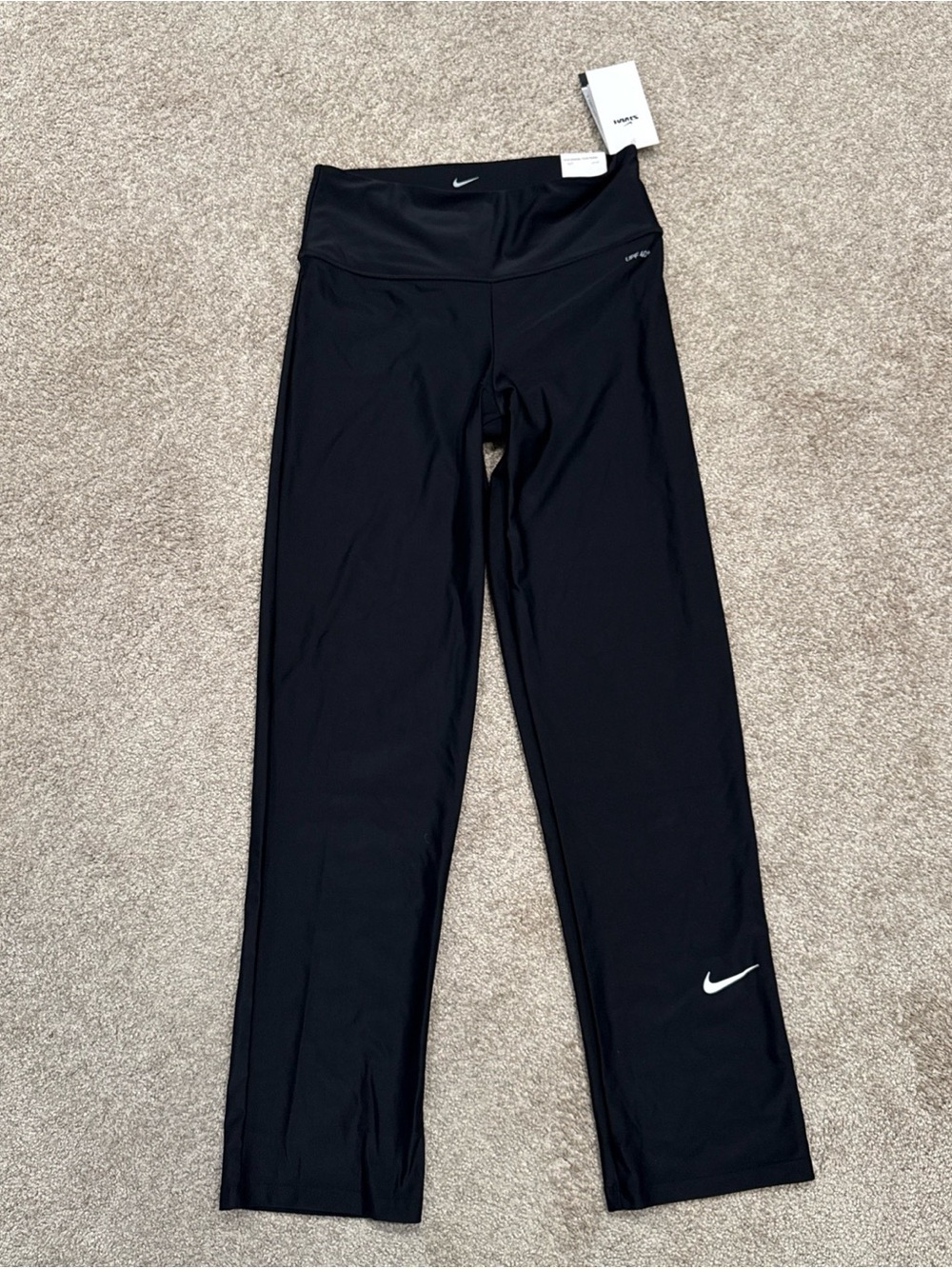 Women’s Size Medium Nike Victory Swim Leggings Black NESSA443-001